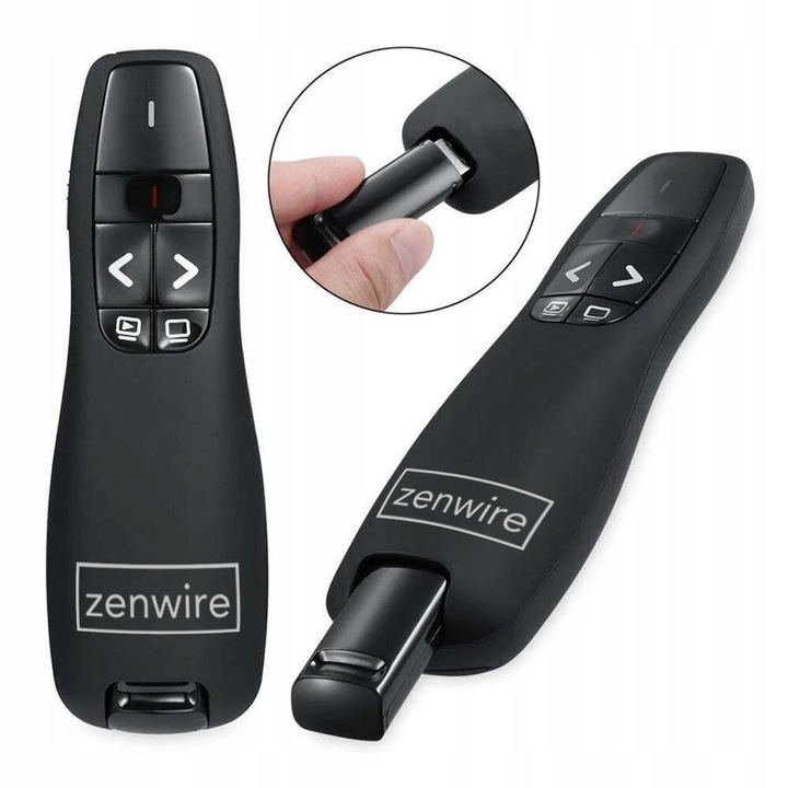 WSKAŹNIK PREZENTER LASEROWY PILOT BEZPRZEWODOWY DO PREZENTACJI LASER USB ZW