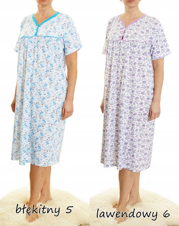 Koszula nocna wygodna PIŻAMA bawełna ELA MEGA PLUS SIZE