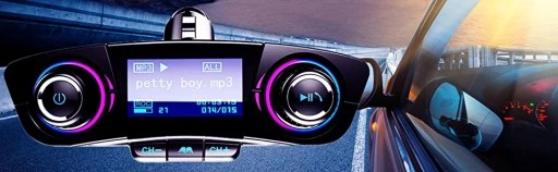 TRANSMITER FM BLUETOOTH 5.0 USB WIELOFUNKCYJNY 8w1