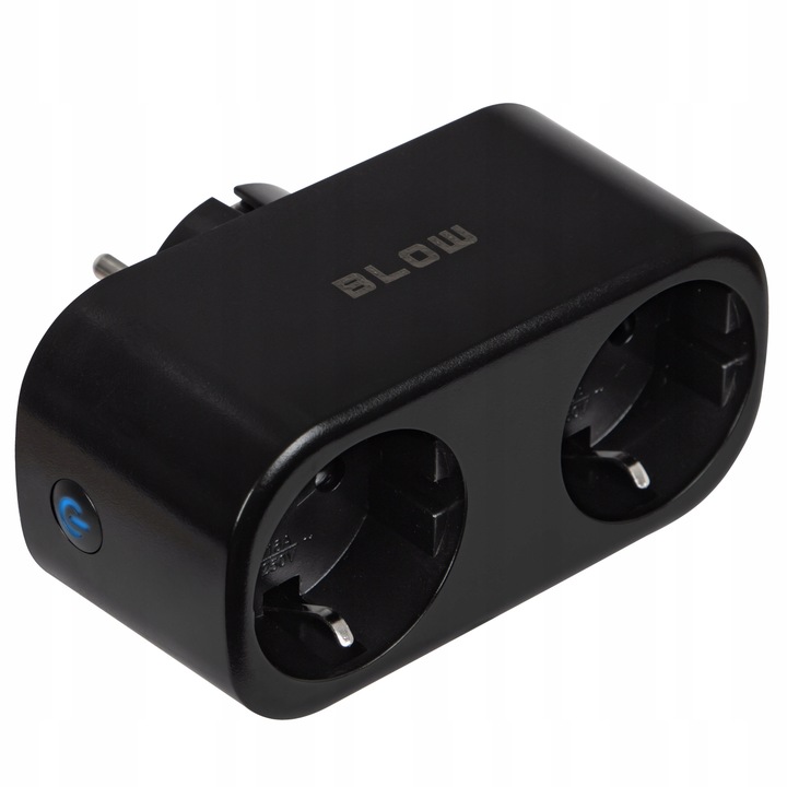 GNIAZDKO PODWÓJNE WiFi INTELIGENTNE TUYA WATOMIERZ PROGRAMATOR GNIAZDO 16A