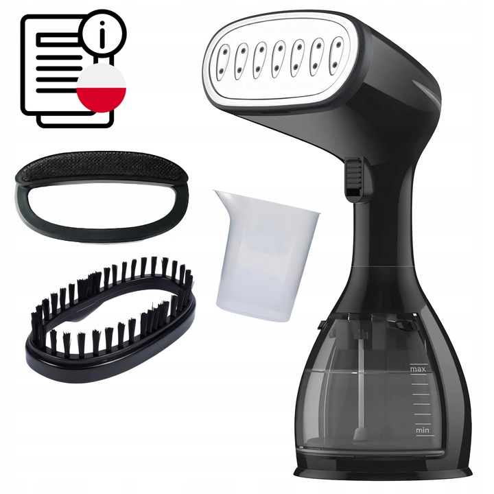 PAROWNICA DO UBRAŃ STEAMER ŻELAZKO PAROWE MYJKA PAROWA 1500W 7W1