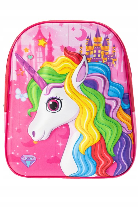 PLECAK 7L SZKOLNY PRZEDSZKOLNY JEDNOROŻEC różowy DO przedszkola dla dzieci