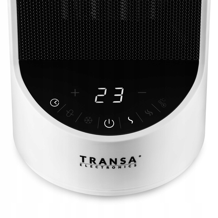 Termowentylator CERAMICZNY farelka obrotowa TERMOSTAT TIMER PANEL LCD 1500W