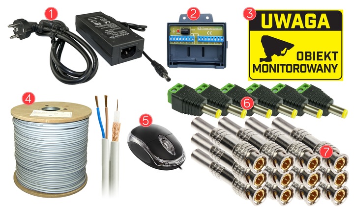 PREMIUM MONITORING DOMU FIRMY PODWÓRKA 6 KAMER 4K 8MPX CZARNE 24/7