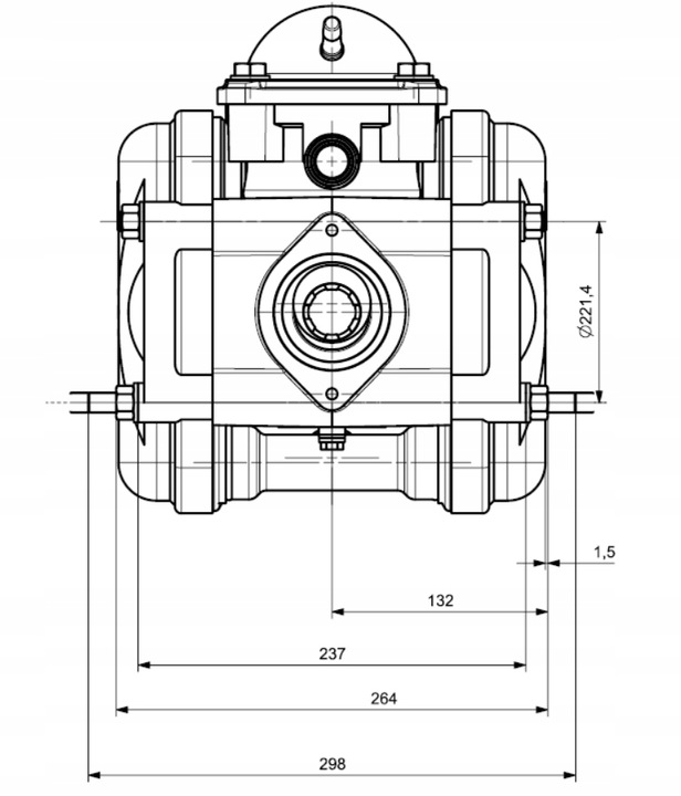 Pompa opryskiwacza przeponowa P-100 Agroplast 120 l/min
