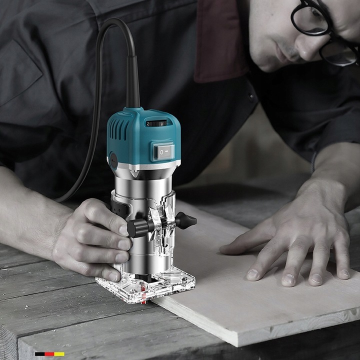 Frezarka górnowrzecionowa 800 W,metalowy korpus,niebieskie