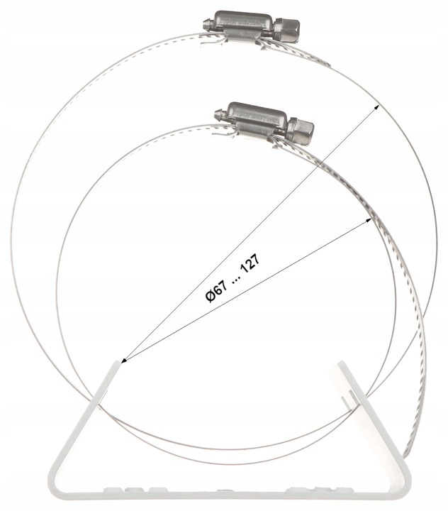 ADAPTER Uchwyt słupowy do mocowania kamery Uniview typu bullet