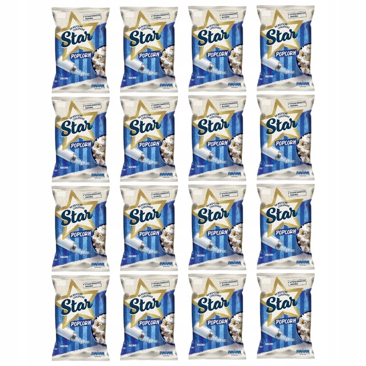Star Popcorn solony Słone przekąski 16x 95g