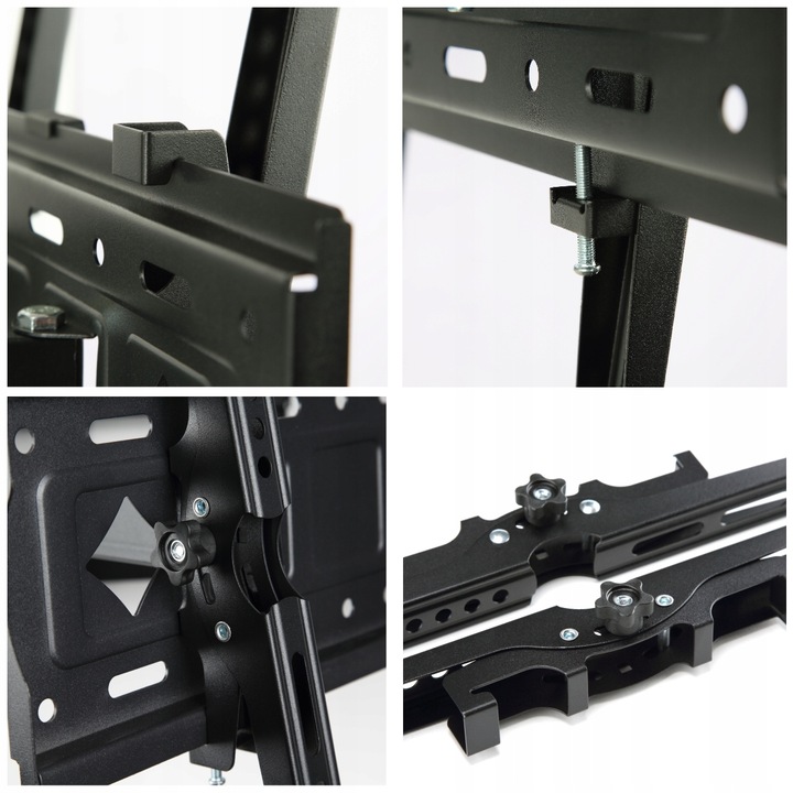 UCHWYT DO TELEWIZORA TV ŚCIENNY WIESZAK 26-75 CALI ŚRUBY POZIOMICA