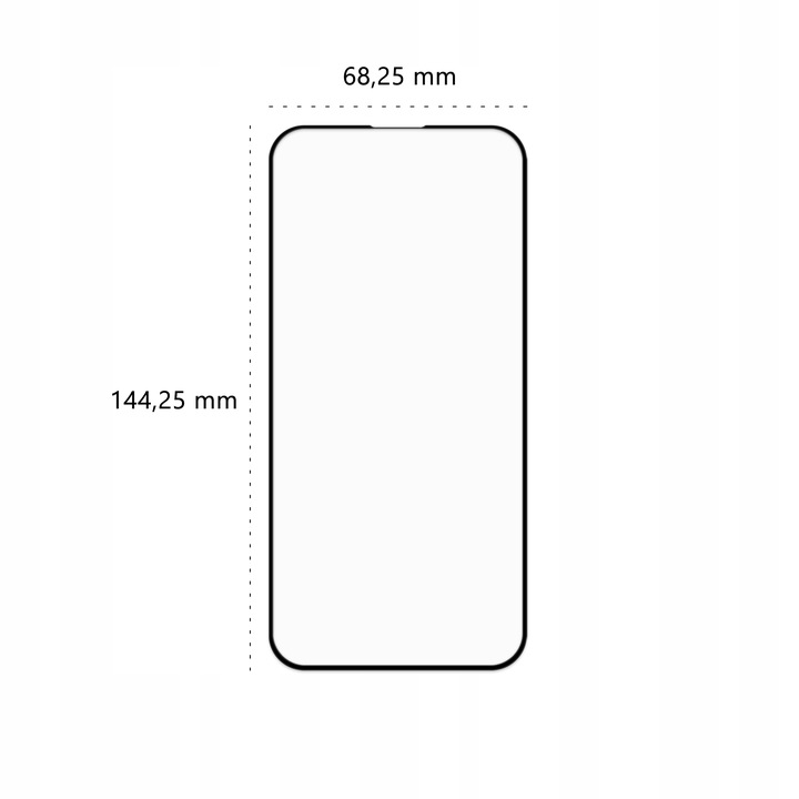 Szkło hartowane 5D BananGuard pełne do Apple iPhone 14 Pro