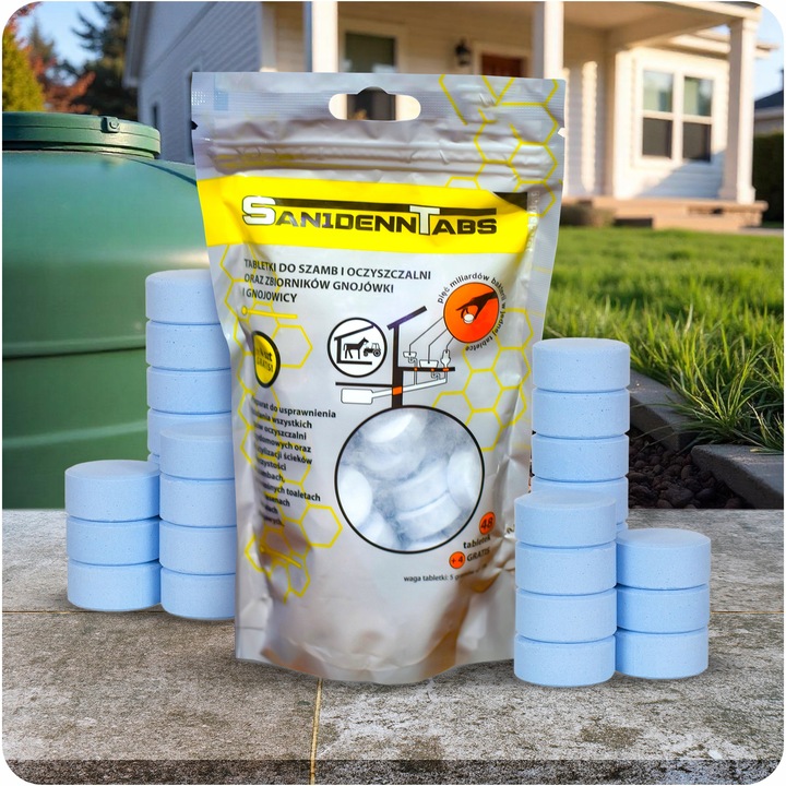 TABLETKI DO SZAMBA OCZYSZCZALNI BAKTERIE NA ROK SANIDENN TABS BIO