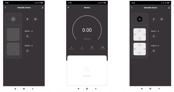 GNIAZDKO PODWÓJNE WiFi INTELIGENTNE SMART TUYA WATOMIERZ PROGRAMATOR