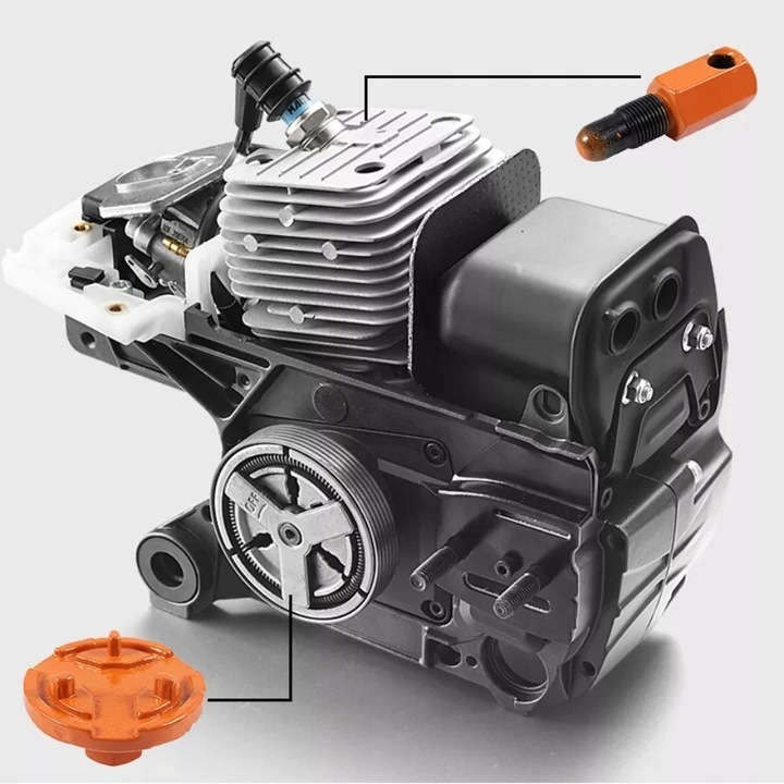 KLUCZ DO SPRZĘGŁA ŚCIĄGACZ BLOKADA TŁOKA DO PIŁY PILARKI SPALINOWEJ