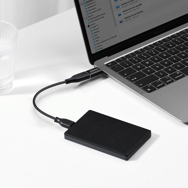 Baseus mini przejściówka, adapter USB-C na USB-A