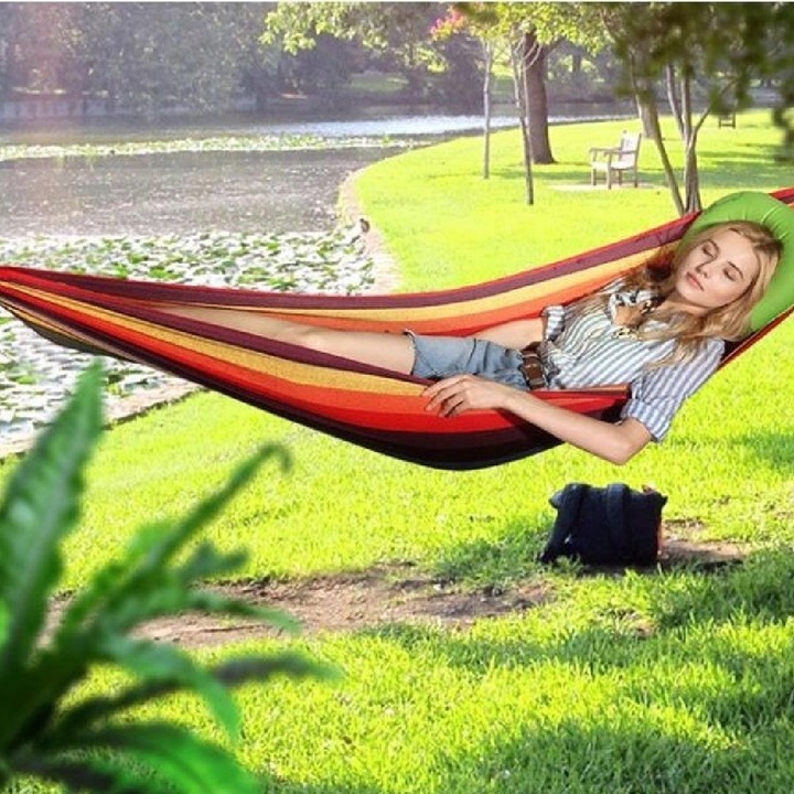 HAMAK OGRODOWY BUJAK HUŚTAWKA LEŻAK + POKROWIEC