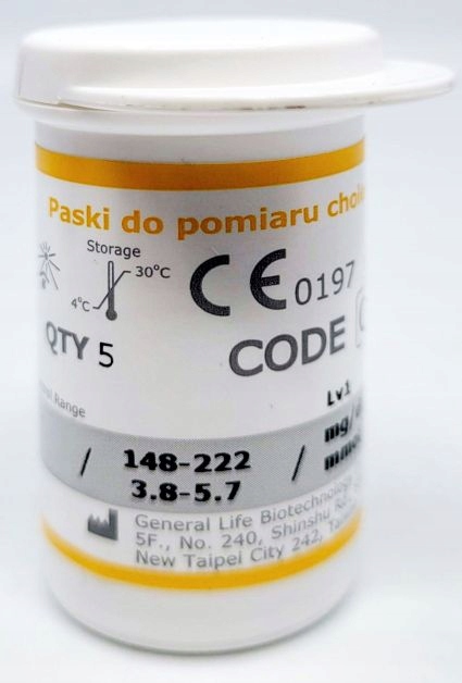PASKI BENECHECK DO POMIARU CHOLESTEROLU 5 SZ