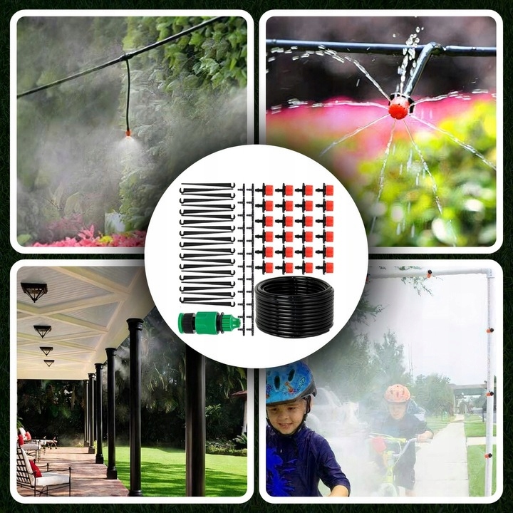 ZESTAW NAWADNIANIE KROPELKOWE SYSTEM 30m + 50 DYSZ