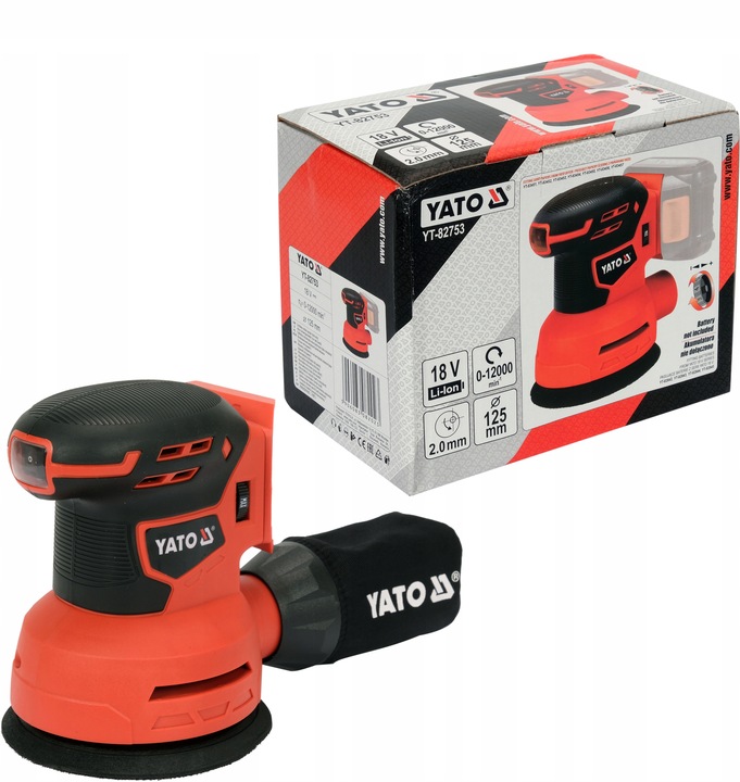 SZLIFIERKA MIMOŚRODOWA OSCYLACYJNA YATO SYSTEM 18V