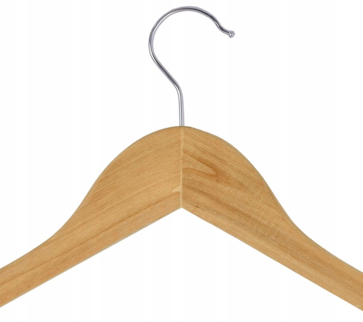 WIESZAKI DREWNIANE Z POPRZECZKĄ KLIPSAMI NA UBRANIA SPÓDNICZKĘ ZESTAW