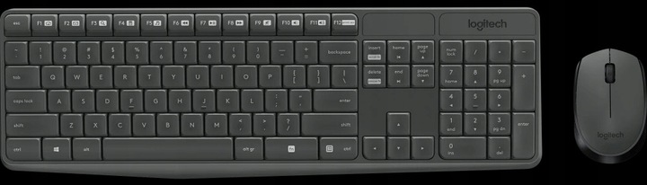Bezprzewodowy zestaw Klawiatura + Myszka Logitech MK235 IDEALNE POŁĄCZENIE