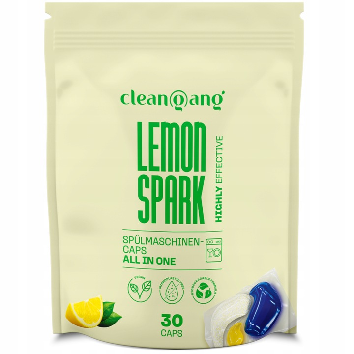 Kapsułki Tabletki do zmywarki All in One Lemon 30 szt Power niemieckie 12w1