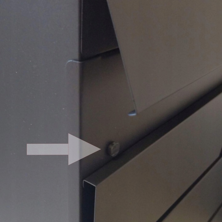 SKRZYNKA NA LISTY Z ADRESEM (tabliczka STAL nierdzewna LASER),, wzór