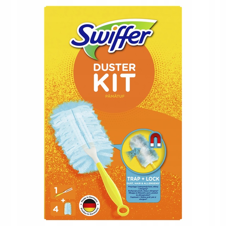 Swiffer Duster miotełka do kurzu rączka + 4 wkłady