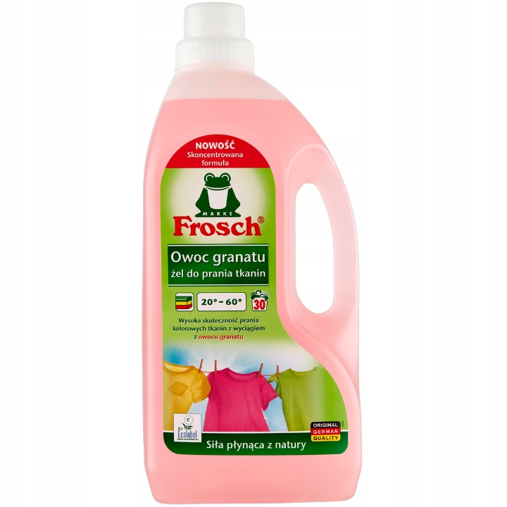 Frosch Żel do Prania Tkanin Aloesowy Granat Mix 3L 60pr + Płukanie Gratis