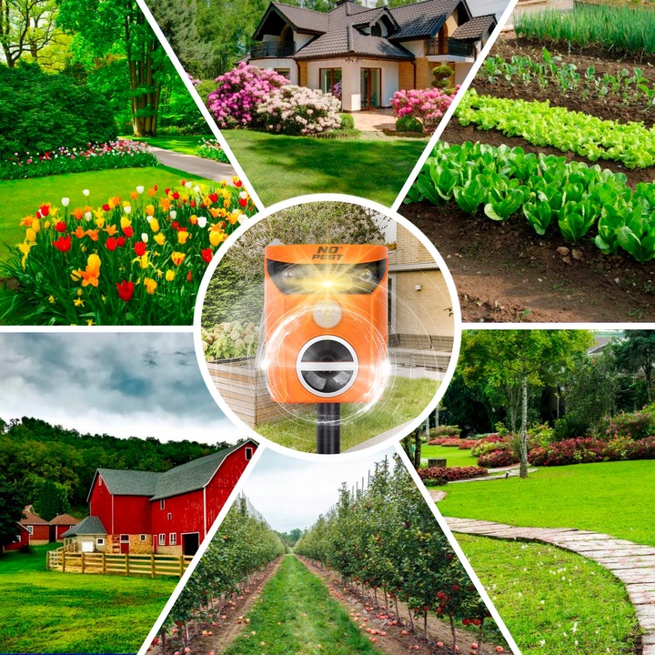 ULTRADŹWIĘKOWY ODSTRASZACZ NA LISY DZIKI SARNY JELENIE BOBRY ZAJĄCE