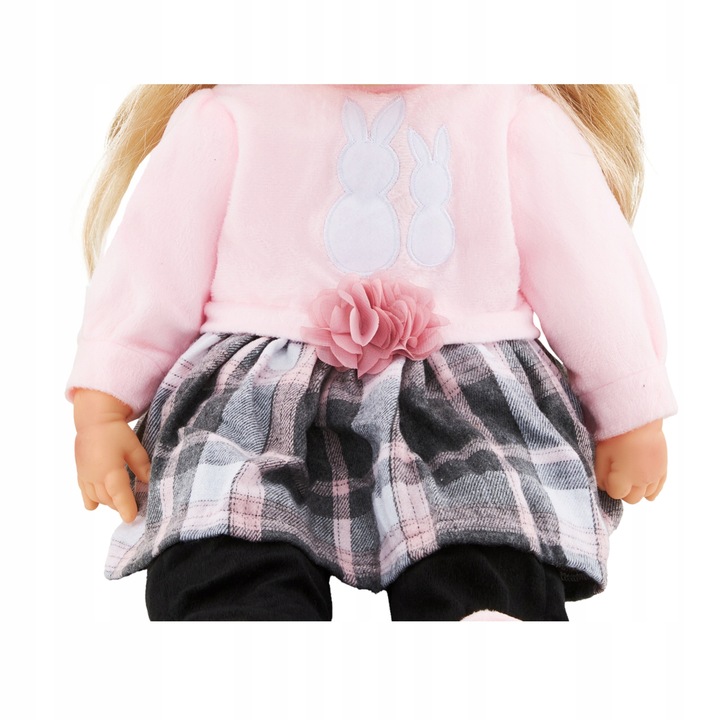 Lalka bobas jak żywa duża 56cm miękka interaktywna mówi śpiewa 2języki uczy