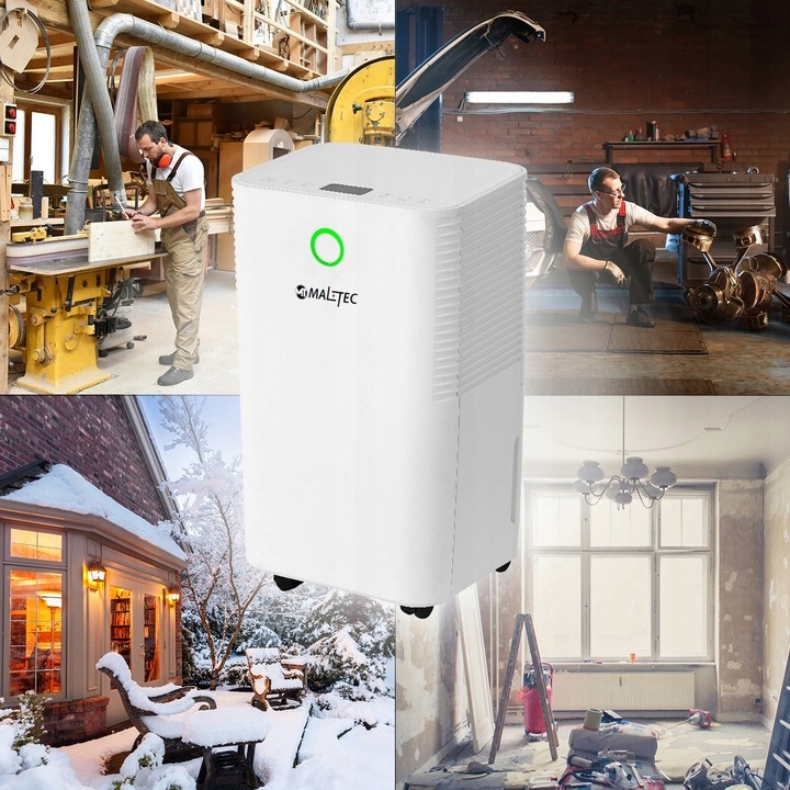 CICHY OSUSZACZ POWIETRZA POCHŁANIACZ WILGOCI 12L/24H + WiFi + TIMER