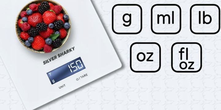 WAGA KUCHENNA ELEKTRONICZNA PRECYZYJNA 1G/5000G Z WYŚWIETLACZEM