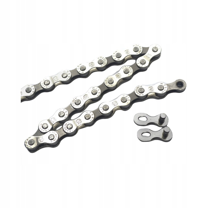 Łańcuch rowerowy 7 8 rzędowy 116 ogniw do roweru MTB 1/2x3/32 nowy
