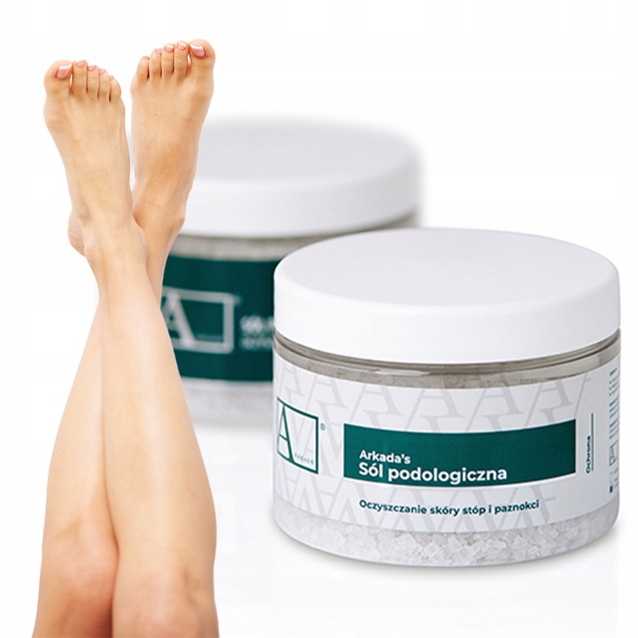 AArkada ARKADA Sól podologiczna do moczenia stóp przeciwgrzybiczna 500g