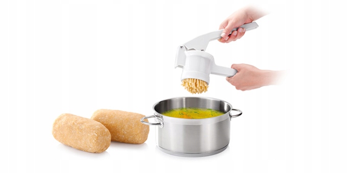 PRASKA DO ZIEMNIAKÓW WYCSIKACZ UGNIATACZ CIASTA MASZYNKA DO WARZYW TESCOMA