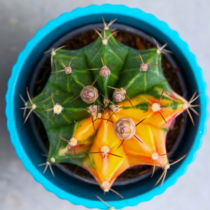 KOLOROWY KAKTUS Gymnocalycium mihanovichii Variegata NA KAŻDĄ OKAZJĘ