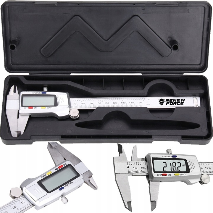 Suwmiarka elektroniczna ZE STALI NIERDZEWNEJ cyfrowa DOKŁADNA 0-150mm