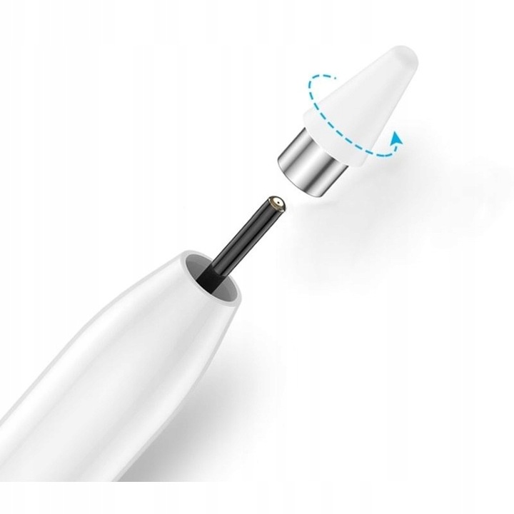 Rysik pojemnościowy aktywny dotykowy do tabletu telefonu Stylus Pen biały