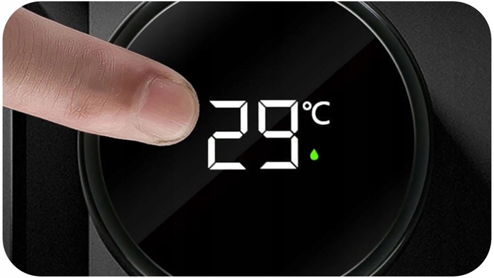 TERMOS KUBEK TERMICZNY BIDON NA KAWĘ HERBATĘ LED 500ML DUŻY SZCZELNY SMART