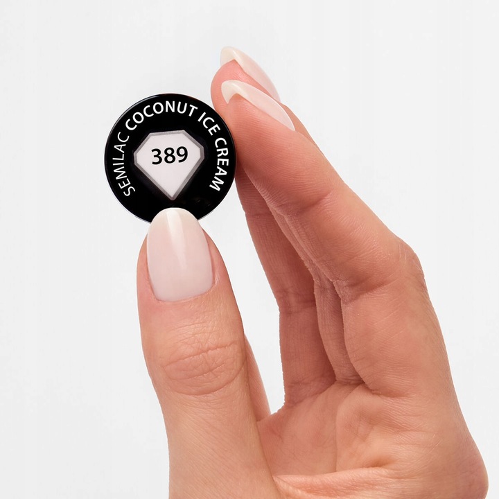 SEMILAC LAKIER HYBRYDOWY 389 COCONUT ICE CREAM 7ml