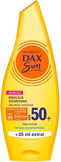 DAX SUN Emulsja do opalania skóra wrażliwa SPF50+ 175 ml