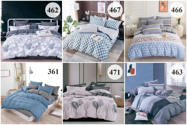 POŚCIEL 200x220 KOMPLET DWUSTRONNA Z PRZEŚCIERADŁEM MIŁA DUŻO WZORÓW #