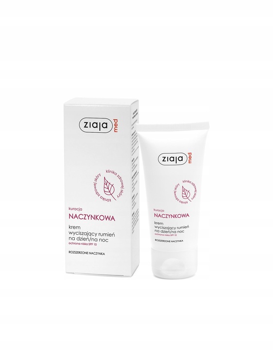 Krem do twarzy wyciszający rumień na dzień/na noc SPF 10 Ziaja Med 50 ml