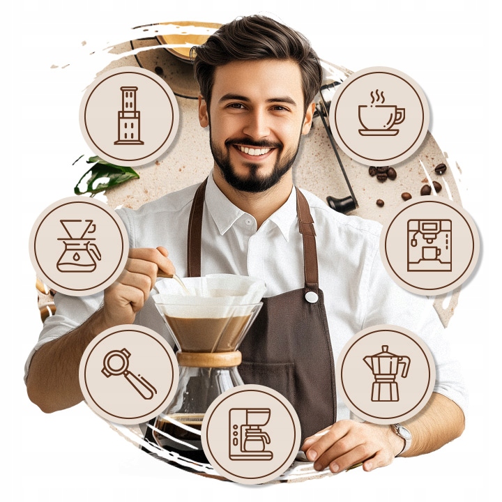 Kawa ziarnista 1kg KOLUMBIA 100% Arabica Exceslo Świeżo Palona - Tommy