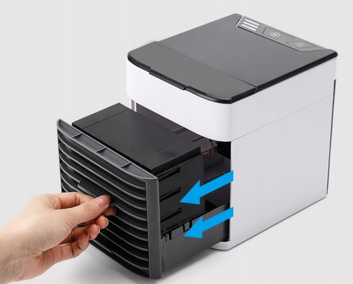 KLIMATYZATOR PRZENOŚNY 3W1 OCZYSZCZACZ NAWILŻACZ KLIMATYZER USB NA WODĘ