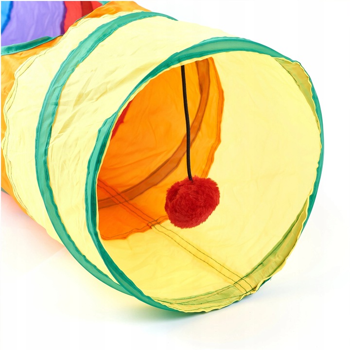 ZABAWKA TUNEL DLA KOTA SZELESZCZĄCY DŁUGI TUNEL DLA KOTA Z ZABAWKAMI XXL