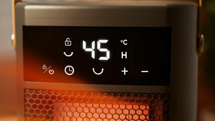 Termowentylator farelka nagrzewnica elektryczna cichy grzejnik timer pilot