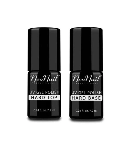 NEONAIL Zestaw: Hard Base 7,2ml + Hard Top 7,2ml