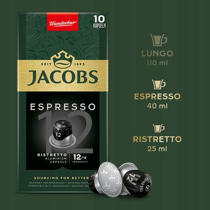 Kapsułki Jacobs mix kawa w kapsułkach do Nespresso(r)* 100 kapsułek