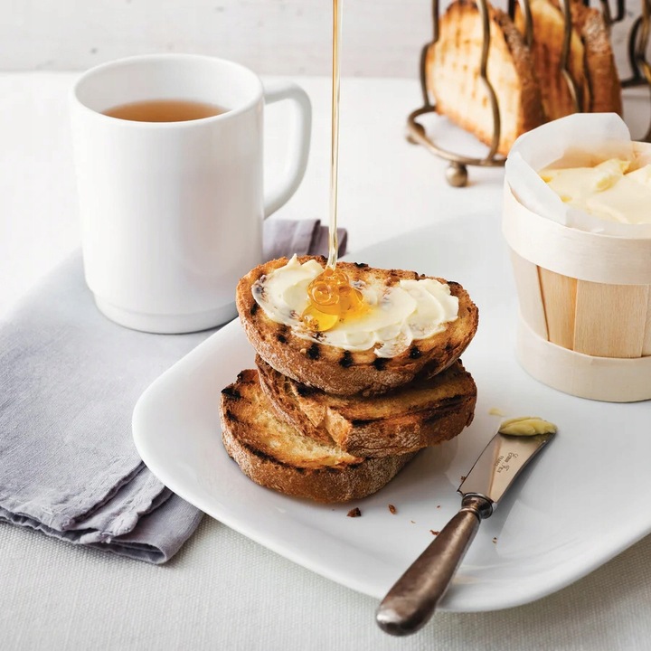 Serwis obiadowy na os 6 osób kwadratowy do zmywarki komplet talerzy biały